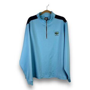 FootJoy Mens Sz XL 1/4 Zip Pullover Track Jacket 121st US Open Torrey Pines